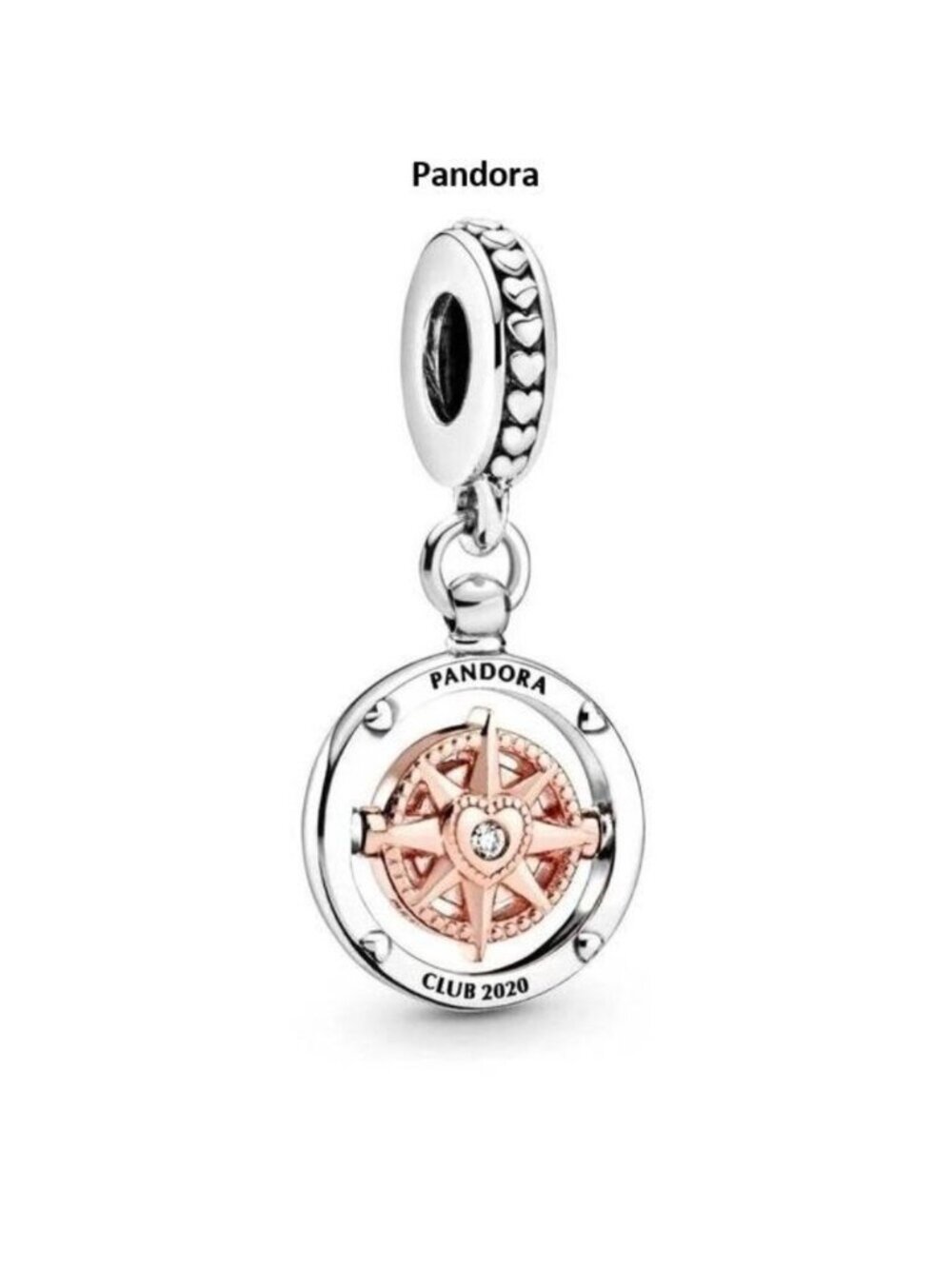 Pandora New Authentic Pandora Club 2020 Compass Dangle Charm